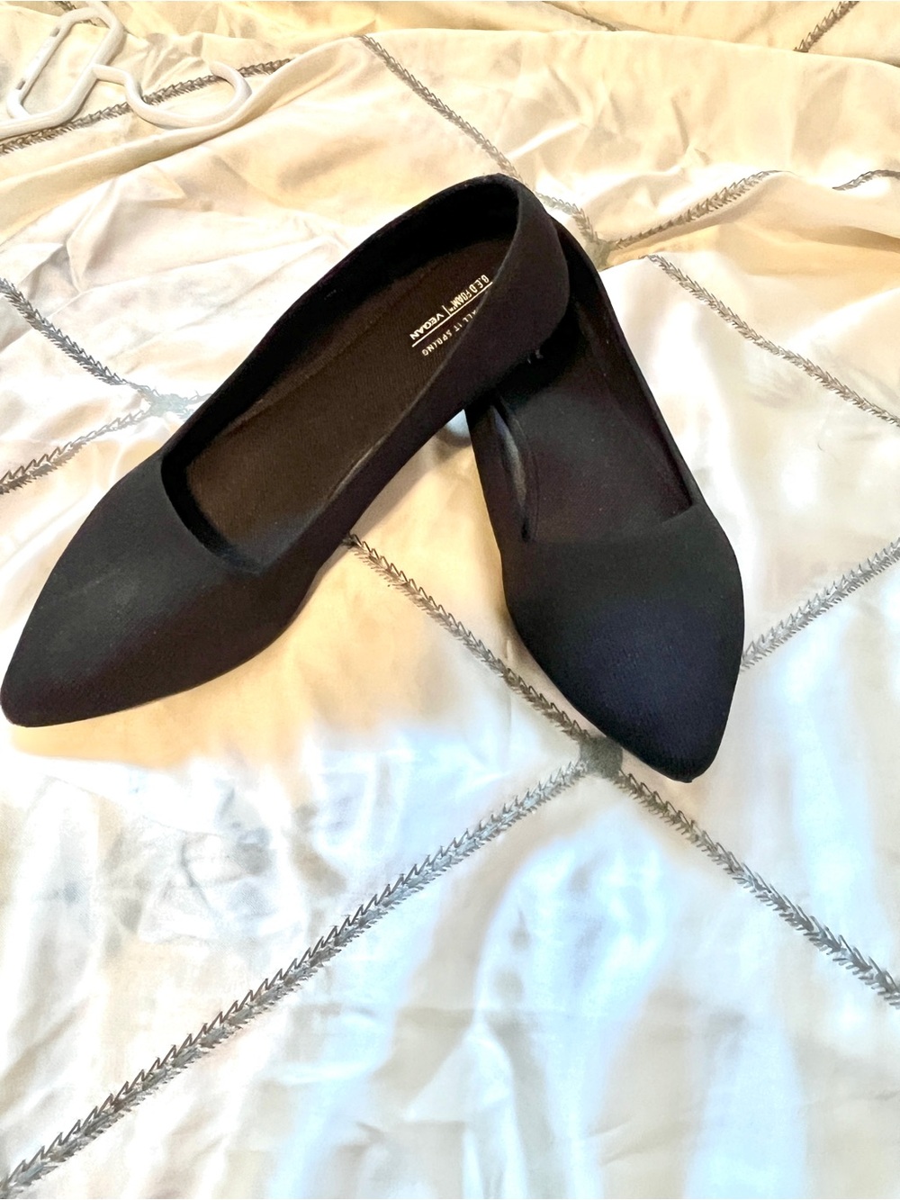 Call It Spring Black Pointed-Toe Flats